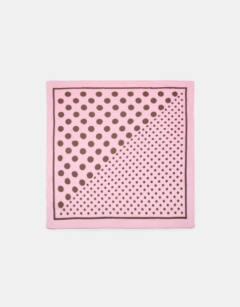 Stradivarius - Foulard rosa pastello a pois - view 1