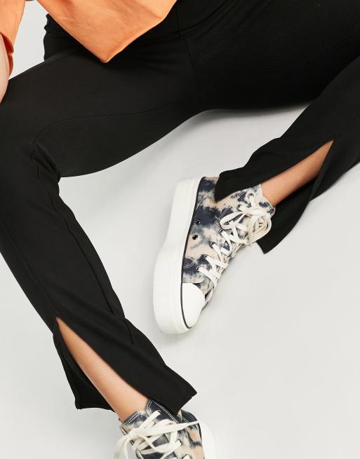Zumba Explore High Waisted Ankle Leggings With Side Panels