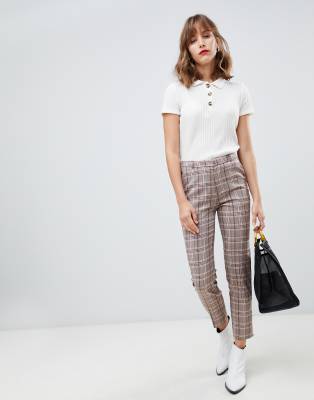 Stradivarius - Geruite broek in meerdere kleuren | ASOS