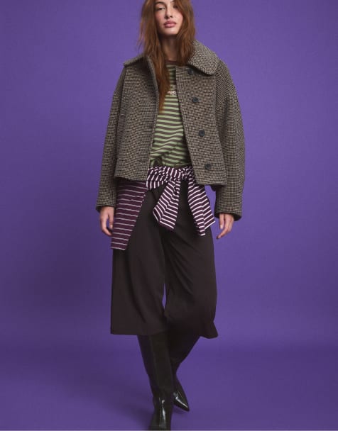 Stradivarius giacca in misto lana beige - view 1