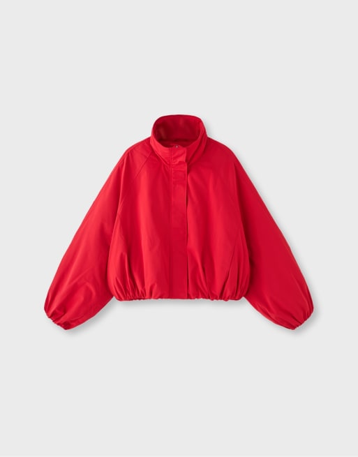 Stradivarius giacca tecnica balloon rossa, 6 di 7
