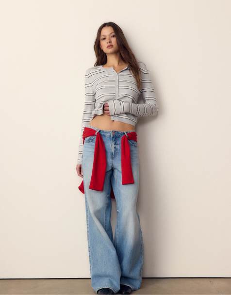 Stradivarius - Gilet en maille - Gris chiné - view 1