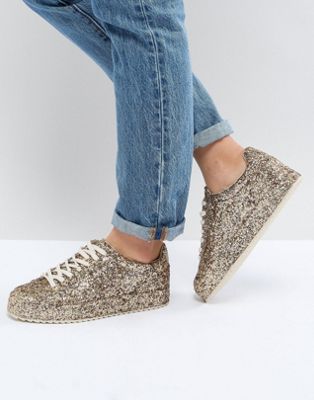 asos glitter trainers