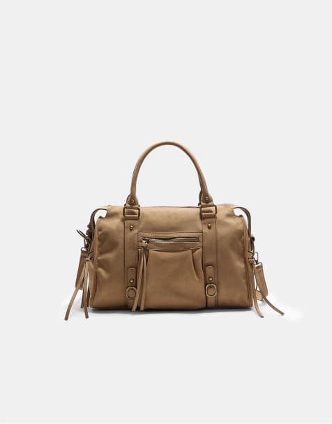 Stradivarius - Grand sac à poches - Caramel - view 1