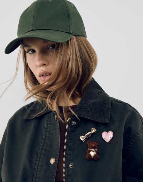 Stradivarius – Guldfärgade, söta pins med kontrasterande design, 3-pack - view 1