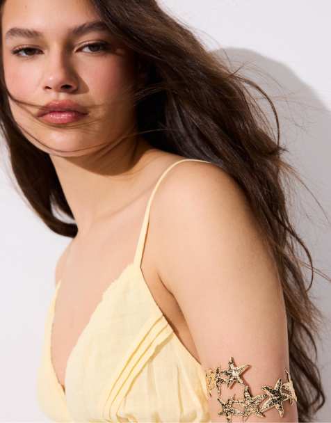 Stradivarius - Guldfarvet armring med søstjernedesign - view 1