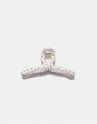 Stradivarius - Haarklammer aus Stoff in Weiß