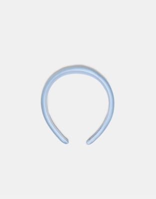 Stradivarius - Haarreif in Blau gestreift