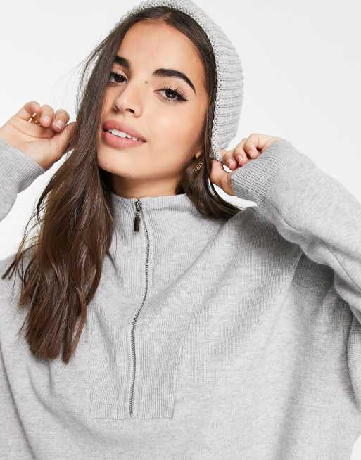 Half zip jumper hot sale womens asos