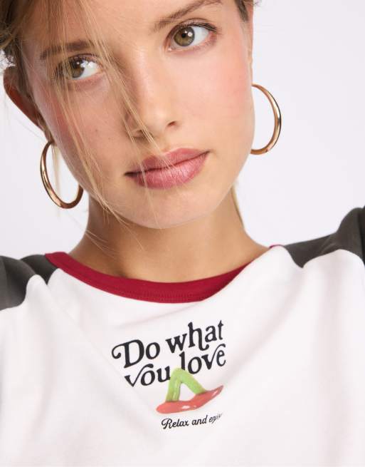 Stradivarius Haribo T-shirt in kaki, 4 van 7
