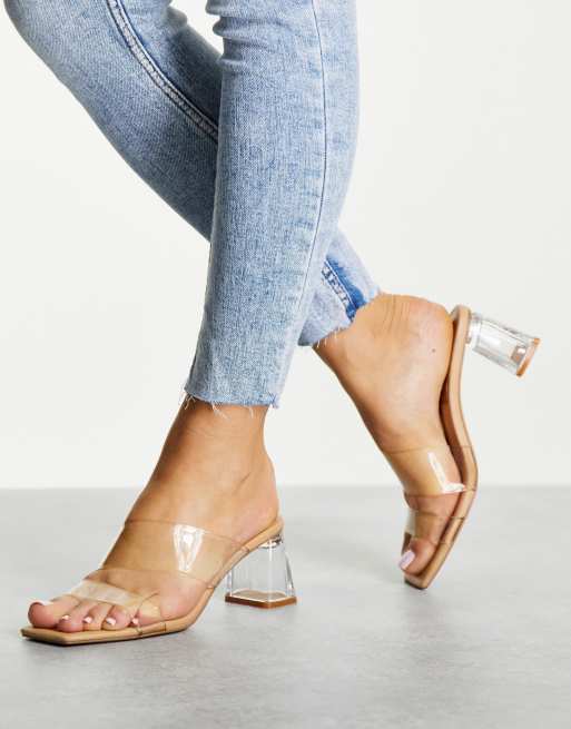 Mule shop heels clear