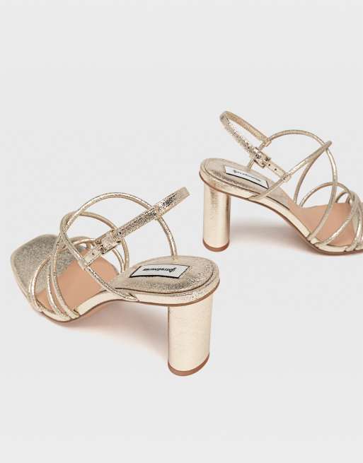 Stradivarius discount gold sandals