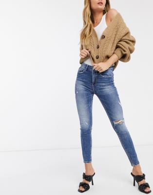 medium wash skinny jeans