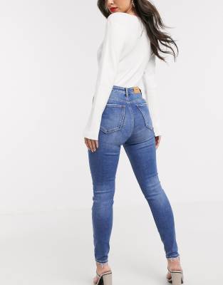 high waist jeans stradivarius