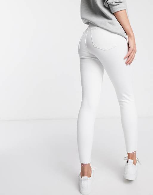 White high hot sale waisted skinny pants