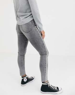 diamante side stripe jeans