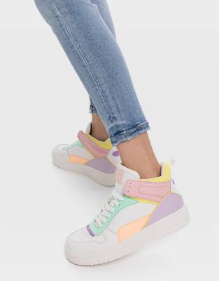 stradivarius sneakers multicolor