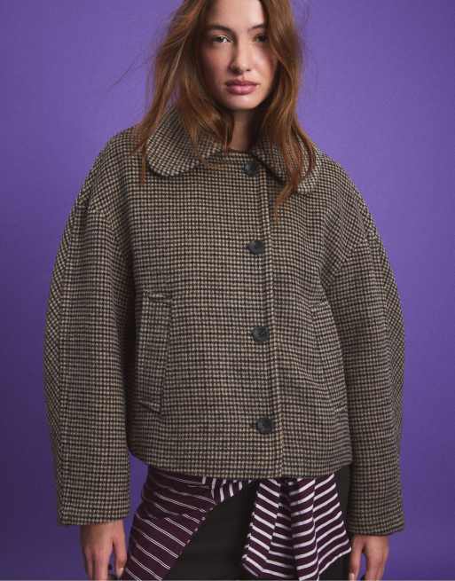 Stradivarius - Jack van wolmix in beige, 2 van 7