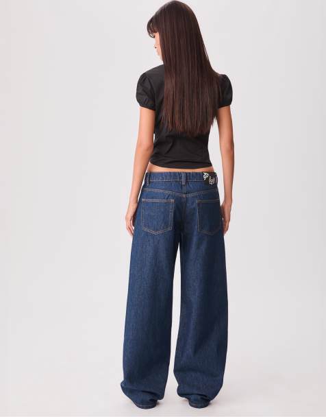 Stradivarius - Jean baggy ample - Bleu délavé - view 1