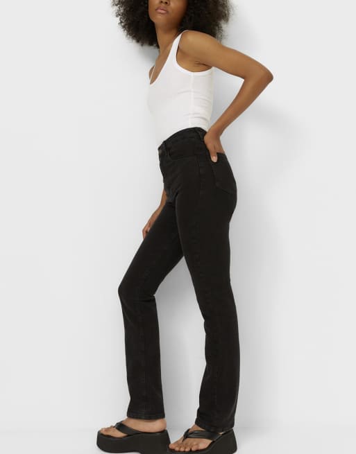Stradivarius - Jean droit coupe vintage - Noir
