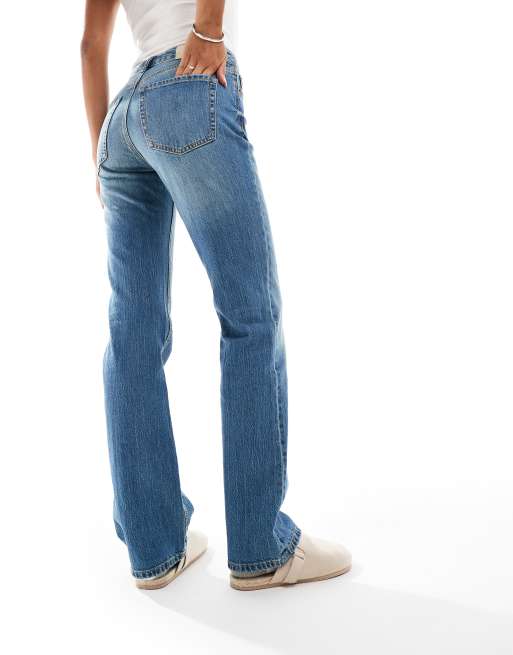 Wide Leg Jeans Jean Fendu Stradivarius D92 Straight Wide-leg Jeans