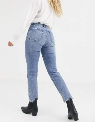 asos stradivarius slim mom jeans