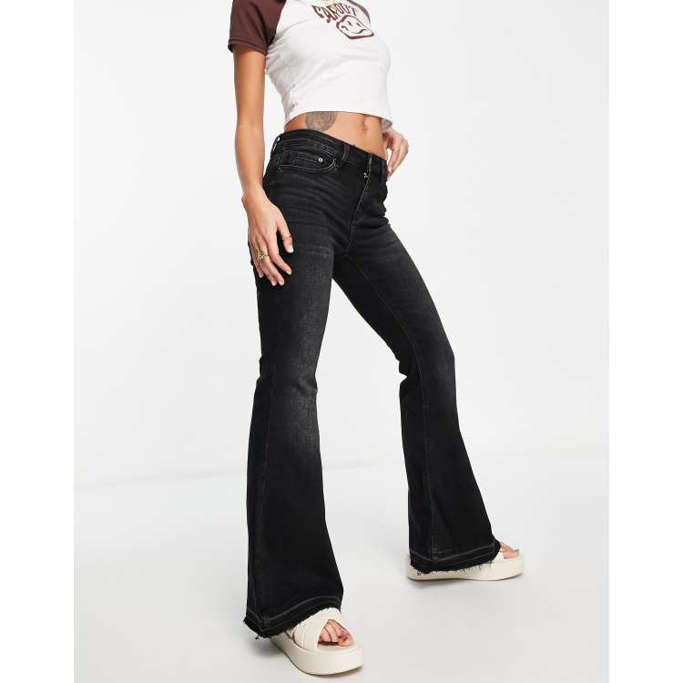 Flare Jeans Di Pelle A Zampa Stradivarius Stradivarius Jeans Corti