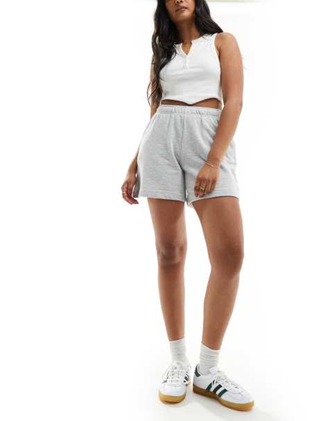 Stradivarius jersey bermuda short in grey - view 1