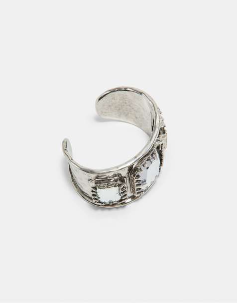 Stradivarius Jewel cuff in grey - view 1