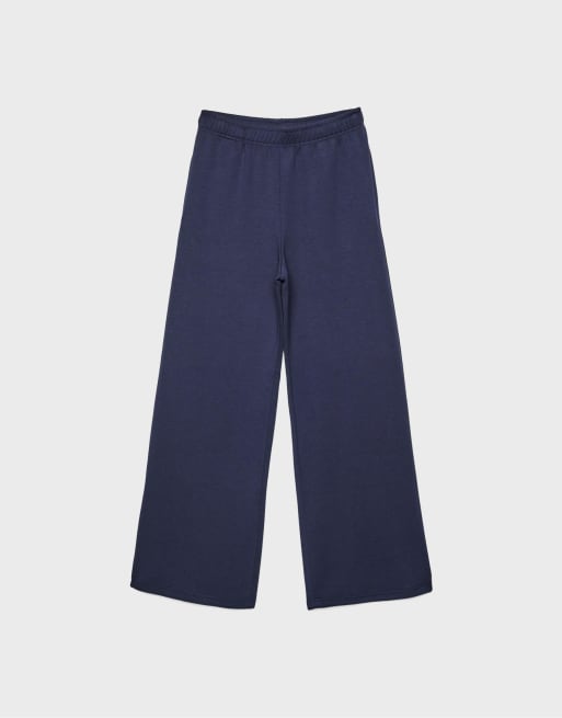 Stradivarius - Joggers a fondo ampio blu scuro, 6 di 7