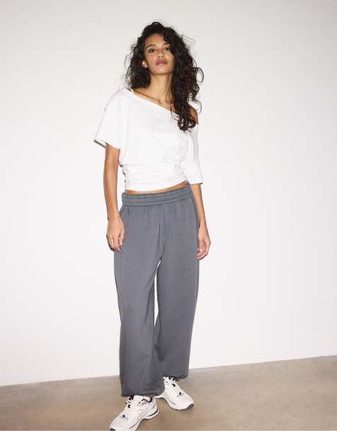 Stradivarius - Joggers a palloncino grigio scuro - view 1