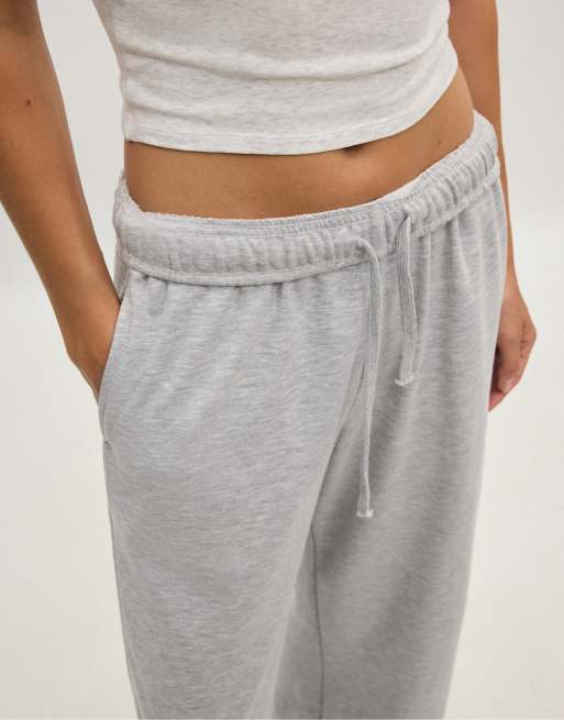 Stradivarius - Joggers grigio mélange a fondo ampio, 3 di 7