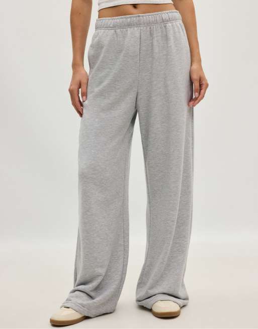 Stradivarius - Joggers grigio mélange a fondo ampio, 4 di 7