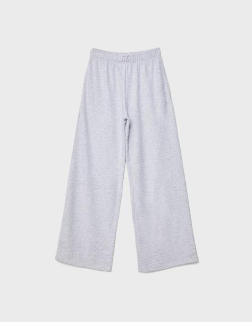 Stradivarius - Joggers grigio mélange a fondo ampio, 6 di 7