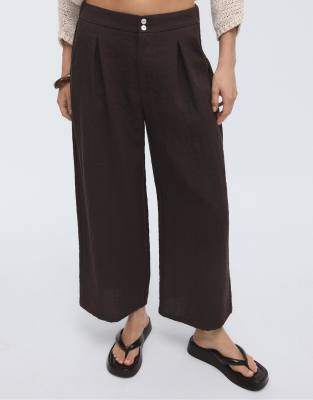 Jupe-culotte style champêtre - Marron-Brown 38