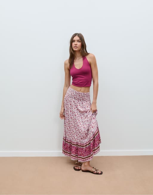Nouvelle collection : Mode de printemps 2026 - Jupes Midi Stradivarius pour Femme