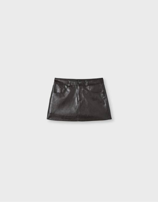 Stradivarius jupe-short D62 marron, 6 de 7
