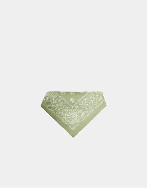 Stradivarius – Kakifärgad bandana i trekantsmodell - view 1