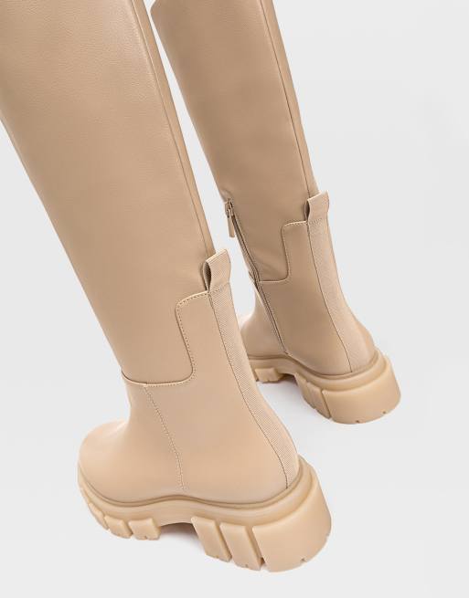 Caramel knee hot sale high boots