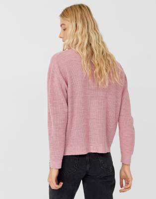 stradivarius pink cardigan