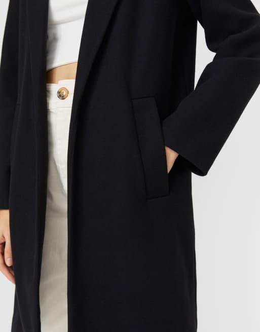 Manteau discount stradivarius noir