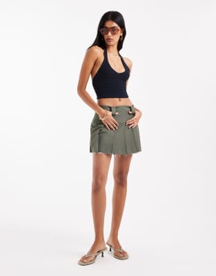 Stradivarius Knit Halterneck Crop Top