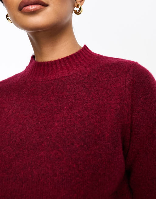 Buy Cherry Red SILK RIBBON Knit Pullover Sweater by Josephine