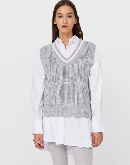 Grey cheap sweater vest