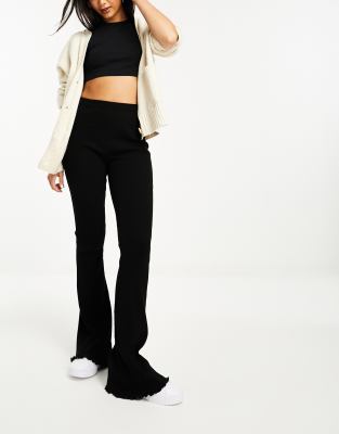 Pantalon crop flare stradivarius hot sale