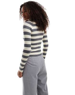 Stradivarius Knitted Sweater In Multi