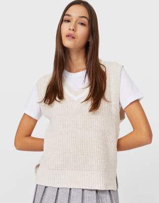 stradivarius knit vest