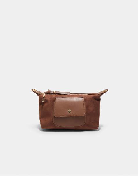 Stradivarius kontrast mini-taske i brun - view 1