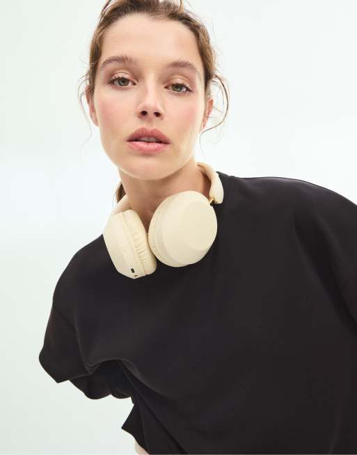 Stradivarius kontrastfärgad oversize sweatshirt i svart, 4 av 7