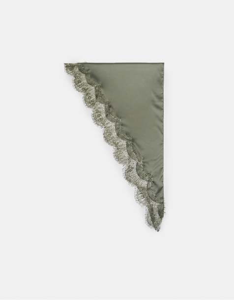 Stradivarius Lace pareo in khaki - view 1